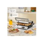 Inox Dijital Ekranlı Zamanlayıcılı Yanmaz Yapışmaz Pro Izgara ve Tost Makinesi 2000W