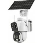 İnox Dijital INOX-X22 4g Esım Solar Güvenlik Kamerası – Dual Lens, Black Light Gece, Ptz, 40M Algılama, 12000MAH