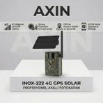 İnox Dijital Inoxdigital INOX-222 4g Gps Solar Güneş Enerjili Kablosuz Fotokapan Arazi Güvenlik Kamerası - 1BW-Beyaz