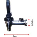 İnox Rezistans Semaver Musluğu Metal Üstten Basmalı Göstergeli Adet