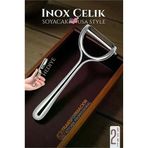 Inox Soyacak - Sebze Soyacağı - Kabak Dolma Oyacağı 2 Li Set 722012