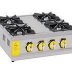 İnoxmaster 4'lü Gazlı ve Lpgli İMR-MNOG-4 Mini Ocak