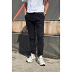 İnpool Erkek, Bel ve Paça Lastikli, Hi-Quality, Gabardin Dokuma, Pamuklu, Jogger Pantolon 270-2 - Siyah - 31