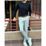 İnpool Erkek, Bisiklet Yaka, Slim Fit, Old Money, Yün-Akrilik Elyaf, Triko Kazak PLTK03 - Lacivert - XL