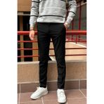 İnpool Erkek Italyan Kesim Esnek Kumaş Pantolon Slim Fit Yüksek Kalite Siyah Desenli Günlük Kullanım - 33