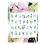 Insan Silüet Desenli Tırnak Dövmesi Tırnak Tattoo Nail Art Tırnak Sticker ScaNM168