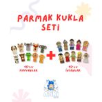 İnsanlar ve Hayvanlar Parmak Kukla Seti 20'li