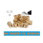 Insert M4 Çakma Somun-Iç Somun- Prinç Somun 100 Adet