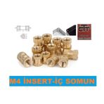Insert M4 Çakma Somun-Iç Somun- Prinç Somun 24-50-100 Adet Seçene 24 Adet