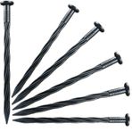 Inslat 60'lı paket 20 cm plastik kenar çivileri, peyzaj kenar kazıkları, spiral naylon avlu bahçe ankrajı, suni çim, kaldırım kenarı, ot bariyeri, çadır için