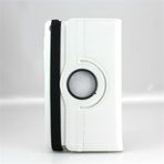 INSOLKIDON Google Nexus 7 FHD (2. Nesil 2013 modeli) ile uyumlu Tablet kılıfı, Tam Kapsama Ultra İnce döner deri Kılıf Katlanır Stand Kapaklı Kılıf Sağlam Otomatik Uyku/Uyanma (Beyaz)