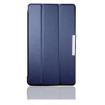 INSOLKIDON Google Nexus 7 FHD (2. Nesil 2013 modeli) Tablet kılıfı, Tam Kapsama Ultra İnce deri Kılıf Katlanır Stand Kapaklı Kılıf Sağlam Otomatik Uyku/Uyanma (Koyu Mavi)