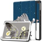 INSOLKIDON Google Pixel Tablet 11 inç 2023 Tablet kılıfı ile uyumlu, Tam Kapsama Ultra İnce renkli deri Kapaklı Kılıf Katlanır Stand Kapaklı Sağlam Otomatik Uyku/Uyanma sert kabuklu (Stil 2)