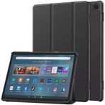 INSOLKIDON Google Pixel Tablet 11 INCH 2023 Tablet kılıfı ile uyumlu, Tam Kapsama Ultra İnce deri Kılıf Katlanır Stand Kapaklı Sağlam Otomatik Uyku/Uyanma (Siyah)