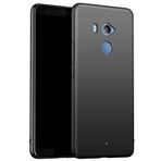 INSOLKIDON HTC U11 Plus Kılıf PC Sert Arka Kapak Telefon Koruyucu Kılıf Ultra İnce Lüks Ağır Koruma Kaymaz Çizilmeye Dayanıklı Koruyucu Kılıf (Siyah)