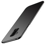 INSOLKIDON Samsung Galaxy S9 Plus Kılıf PC Sert Arka Kapak Telefon Koruyucu Kabuk Koruma Kaymaz Çizilmeye Dayanıklı Koruyucu Kılıf (Siyah)