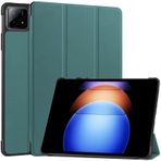 INSOLKIDON Xiaomi pad 6s pro 12.4 inç kılıf Tablet kılıfı, Tam Kapsama Ultra İnce PU deri Kılıf Katlanır Stand Kapaklı Kılıf Otomatik Uyku/Uyanma ile Sağlam (Yeşil)