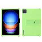 INSOLKIDON Xiaomi pad 6s pro 12.4 inç tablet için Kılıf ile Uyumlu, Tam Kapsama Ultra İnce ayarlanabilir Stand Silikon Darbeye Dayanıklı Hafif Koruyucu Kılıf (Yeşil)