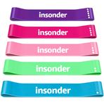 Insonder Fitness bandı seti – Premium lateks bant, eKitap ile, evde egzersiz için