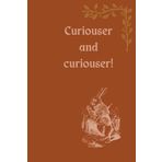 Inspirational Journal, Alice in Wonderland, 100 page Journal 6x9
