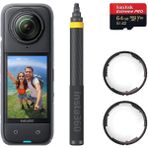 Insta360 X4 Extended Edition Aksiyon Kamerası Stick Kit 8K Çözünürlük ve 360 Derece Lens Açısı