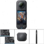 INSTA360 X5 360° 8k Kamera Starter Bundle (2 Batarya, Çubuk, Lens Cap) - Aksesuarlı Kit