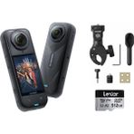 INSTA360 X5 Aksiyon Kamerası - Motosiklet Kiti 512 GB (Heavy)