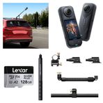 INSTA360 X5 Aksiyon Kamerası - Racing Araç Kit 128 GB