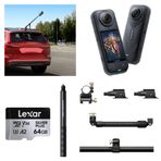 INSTA360 X5 Aksiyon Kamerası - Racing Araç Kit 64 GB