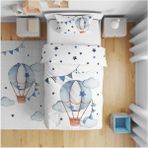 instababyrooms Çocuk Odası Dijital Baskılı Tek Kişilik Çarşafsız Nevresim Takımı 160X220CM MODEL0016 - 160 x 220 cm - 001-Renkli
