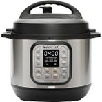 Instant Pot Akıllı Pişirici, 3 Litre Kapasite, Elektrikli Düdüklü, Yavaş Pişirme, Pilav Pişirme, Kızartma Modu, Yoğurt Hazırlayıcı, Buharlı Pişirme ve Yemek Isıtma Özelliği, Paslanmaz Çelik/siyah - Metalik