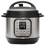 Instant Pot Akıllı Pişirici, 3 Litre Kapasite, Elektrikli Düdüklü,Yavaş Pişirme, Pilav Pişirme, Kızartma Modu, Yoğurt Hazırlayıcı, Buharlı Pişirme ve Yemek Isıtma Özelliği, Paslanmaz Çelik/Siyah