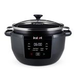 Instant Pot Üstün Yavaş Pişirici/Yavaş Pişirici, 7,1L Çoklu Pişirici / 4 Pişirme Fonksiyonu (Yavaş Pişirme, Kızartma, Buharda Pişirme ve Sıcak Tutma Fonksiyonu) Bulaşık Makinesinde Yıkanabilir - 800W