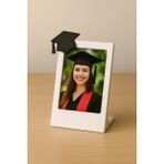 Instax Fotoğraf Çerçevesi Minimalist Dekoratif Vesikalık Masaüstü Çerçeveler Bebek Aile Çift Fotoğraf Köşesi Dekor - Beyaz - Siyah
