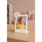Instax Fotoğraf Çerçevesi Minimalist Dekoratif Vesikalık Masaüstü Çerçeveler Bebek Aile Çift Fotoğraf Köşesi Dekor - Sarı - Beyaz