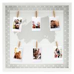 Instax Mandallı Dekoratif Beyaz Fotoğraf Çerçevesi