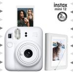 Instax Mini 12 Beyaz Fotoğraf Makinesi ve 28'li Mini Albüm Seti