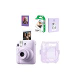 Instax Mini 12 Fotoğraf Makinesi-10lu Film-Simli Pleksi Kılıf-64lü Albüm ve Mıknatıslı Çerçeve Set 2