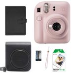 Instax Mini 12 Fotoğraf Makinesi+Askı+pil+Çanta+10’lu film+Albüm (pembe)