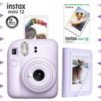 Instax Mini 12 Lila Fotoğraf Makinesi 10'lu Film ve Mini Albüm Seti