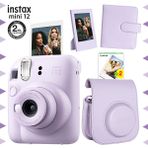 Instax Mini 12 Lila Fotoğraf Makinesi 20'li Film Çerçeve ve Kare Albüm Seti