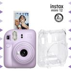Instax mini 12 Lila Fotoğraf Makinesi ve Şeffaf Kılıf Seti-FOTSI199-S2-SK