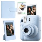 Instax Mini 12 Mavi 10'lu Film Çerçeve Kare Albüm ve Fotoğraf Makinesi Seti