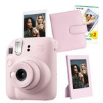 Instax Mini 12 Pembe 20'li Film Çerçeve Kare Albüm ve Fotoğraf Makinesi Seti