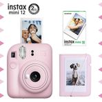 Instax mini 12 Pembe Fotoğraf Makinesi-10'lu Film ve Mini Albüm Seti-FOTSI196-S3-10-MA