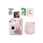 Instax Mini 12 Pembe Fotoğraf Makinesi 20li Film Ve Pvc Albümlü Çantalı Set 1-FOTSI00196-FB-SET1