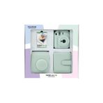 Instax Mini 12 Yeşil 10'lu Film Kare Albüm Deri Kılıf Bundle Box ve Fotoğraf Makinesi