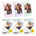 Instax mini 60'lı Film Lila Pembe ve Yeşil 3 Fotoğraf Çerçevesi