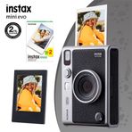 Instax Mini Evo Siyah Fotoğraf Makinesi 20li Film ve Çerçeve