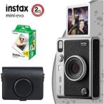 Instax Mini Evo Siyah Fotoğraf Makinesi Çantalı 20'li Film Hediye Seti 1